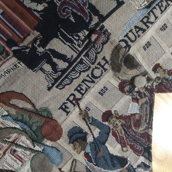 Vintage French Quarter New Orleans Pattern Vest - Picture 3 of 6